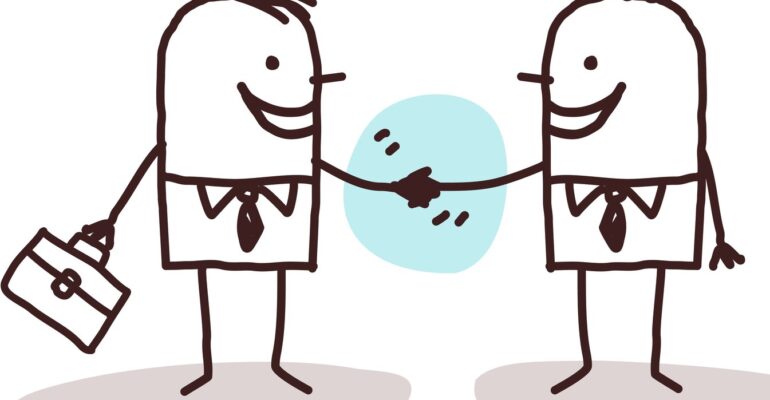 businessmen handshake